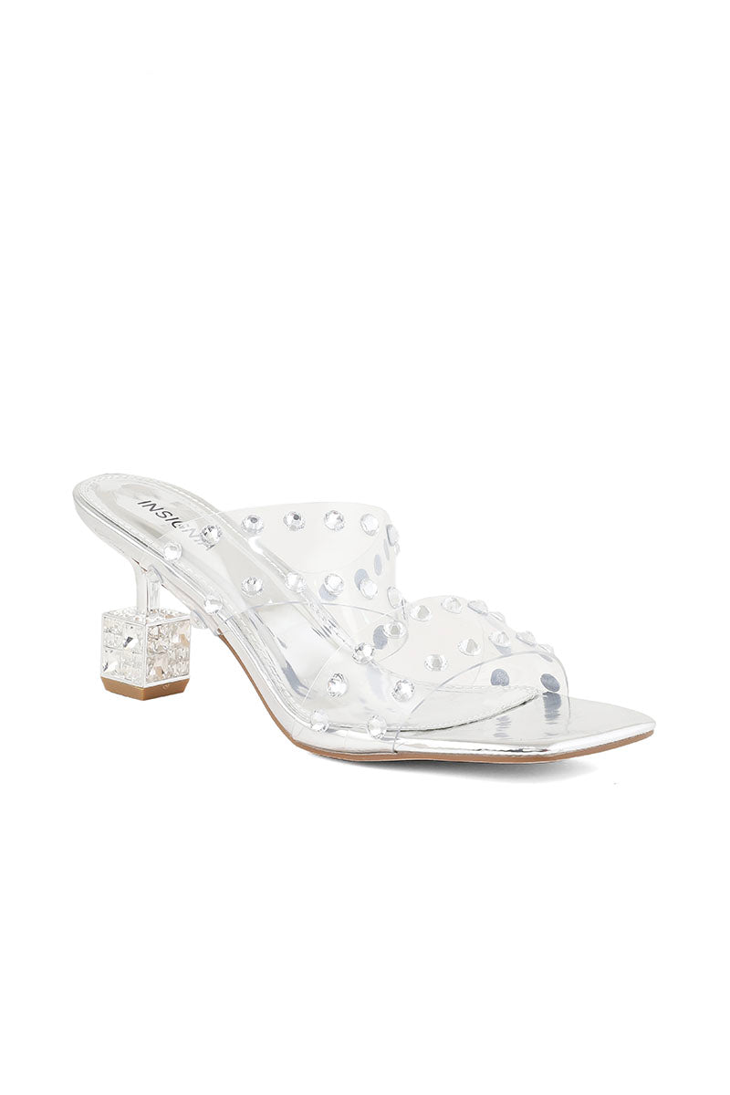 Party Wear Slip On I29245-Silver