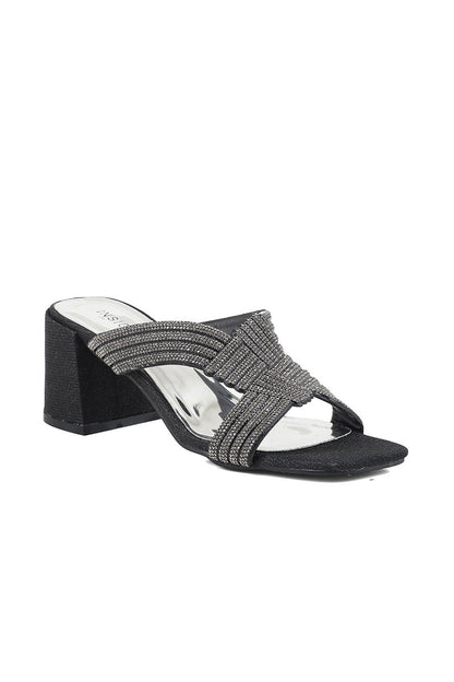 Party Wear Slip On I29253-Black