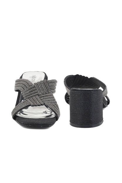 Party Wear Slip On I29253-Black