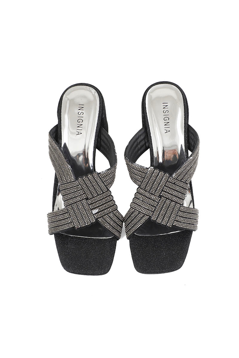 Party Wear Slip On I29253-Black