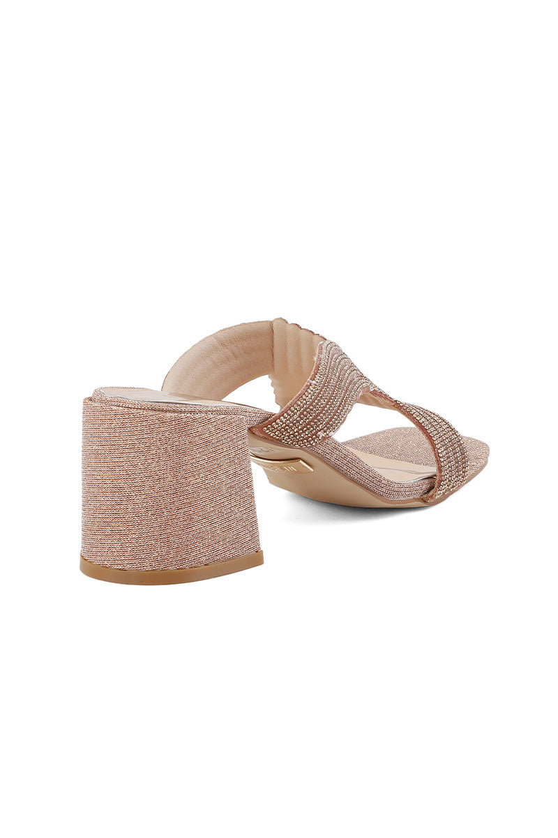 Party Wear Slip On I29253-Peach