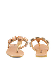 Party Wear Slip On I29259-Peach