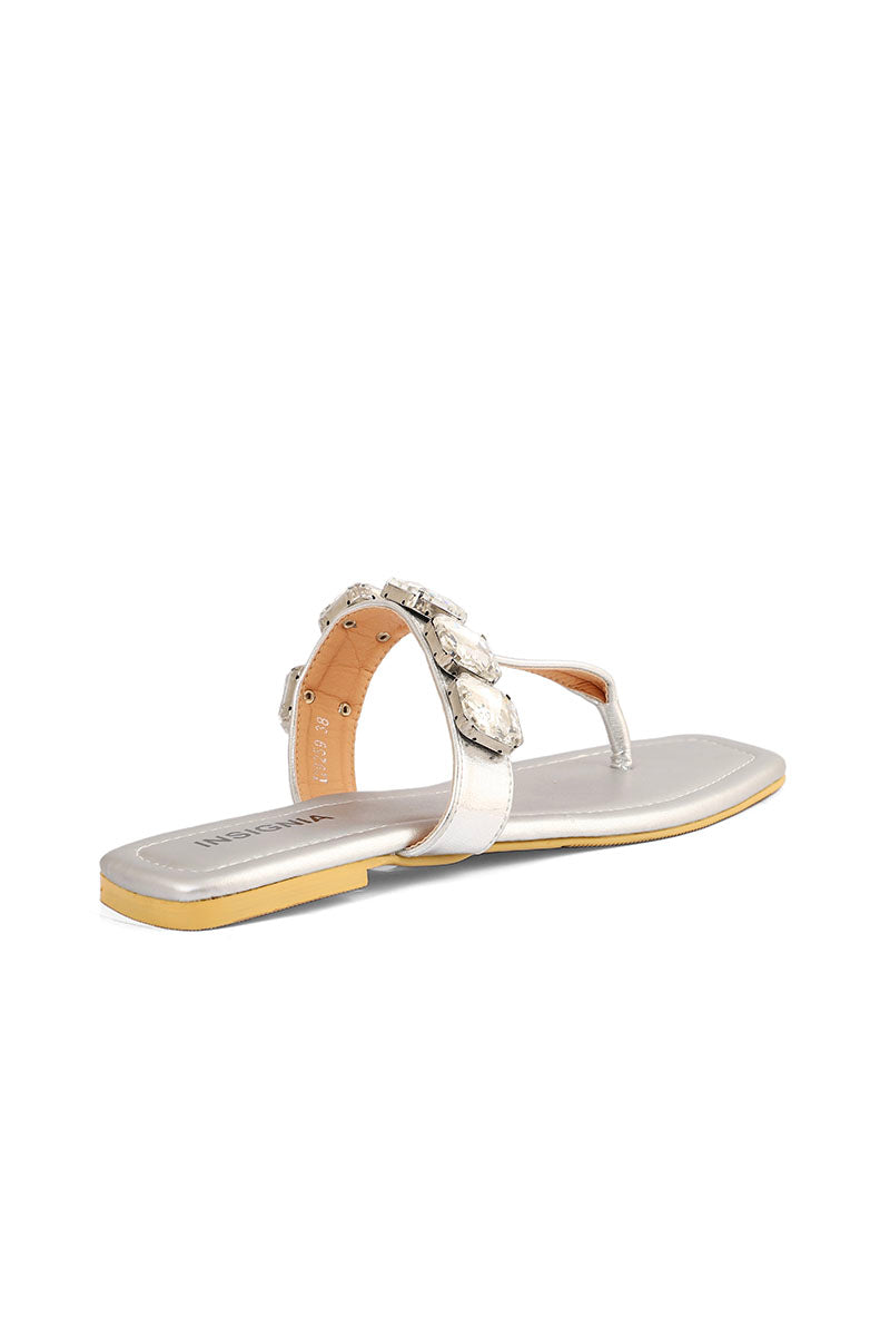 Party Wear Slip On I29259-Silver