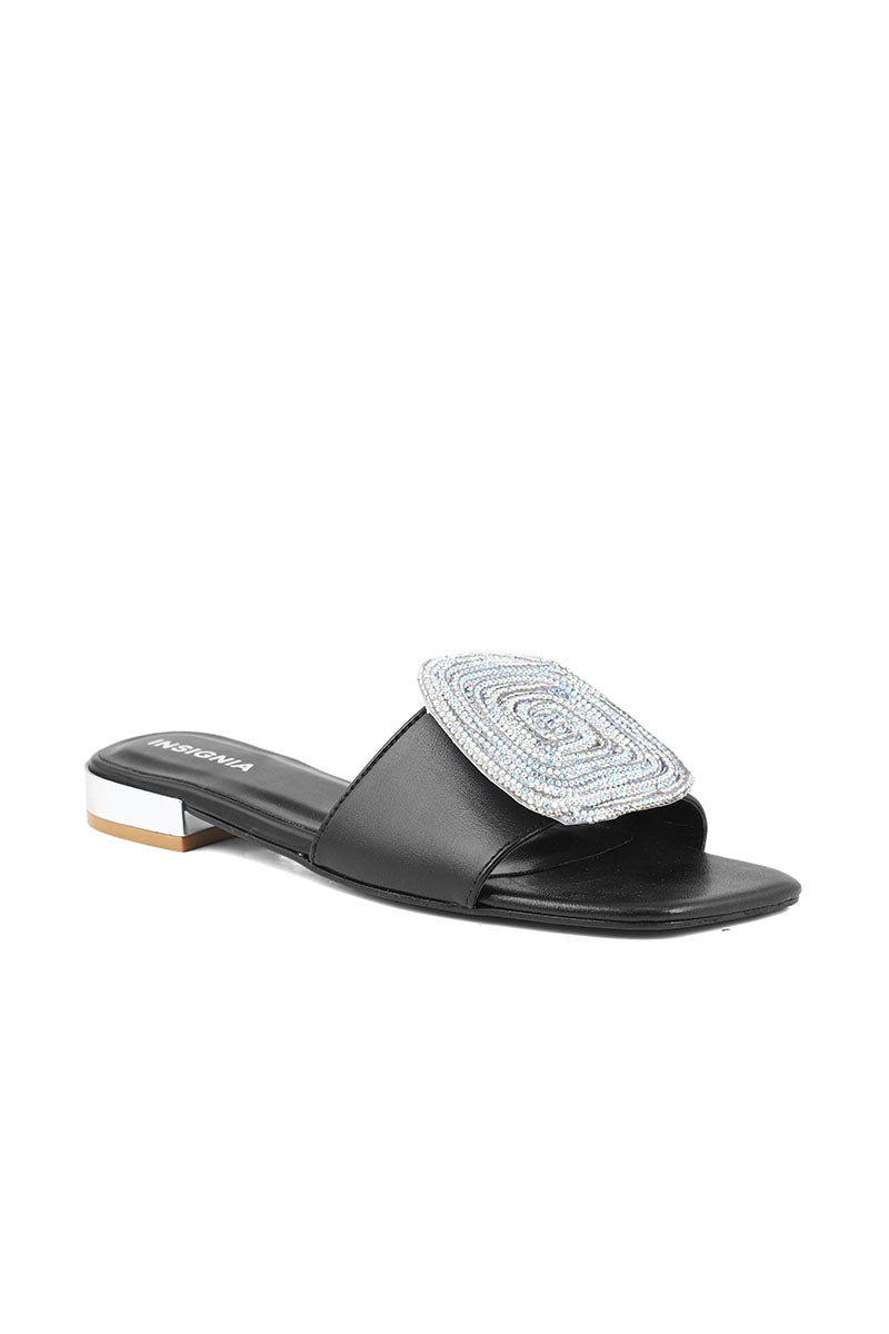 Party Wear Slip On I29264-Black