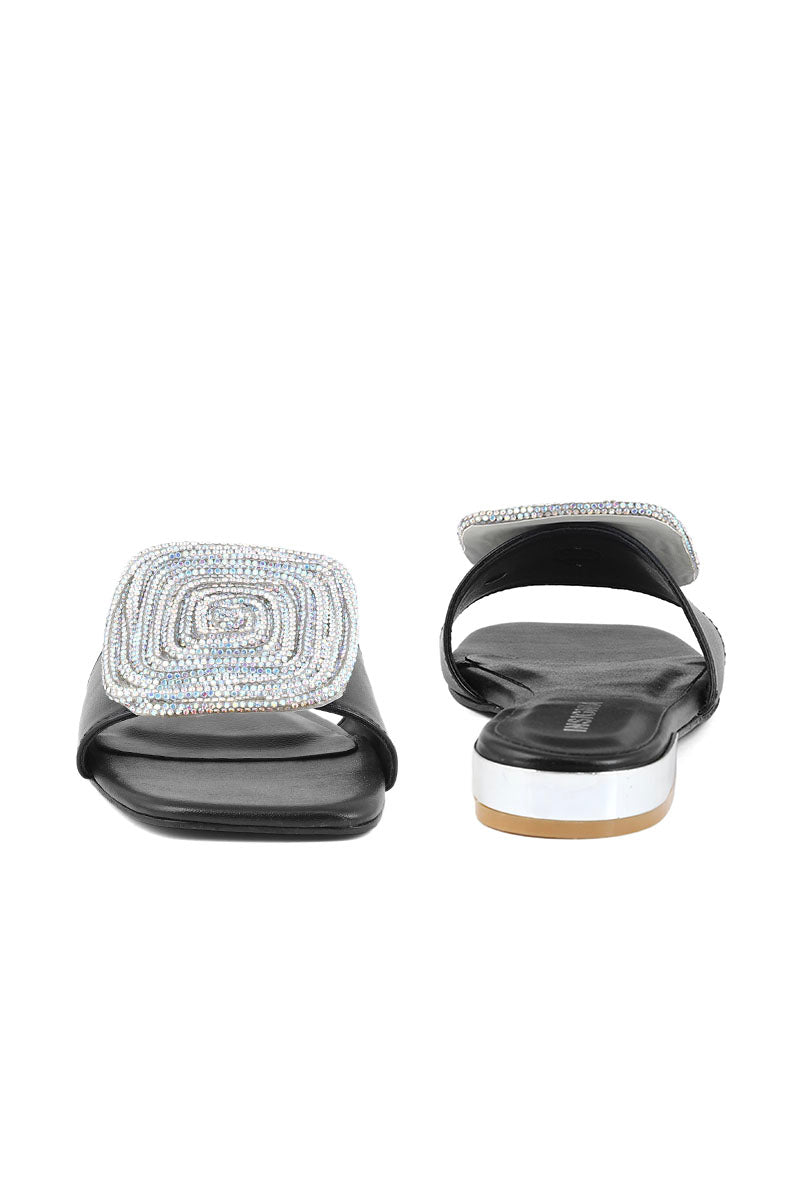 Party Wear Slip On I29264-Black