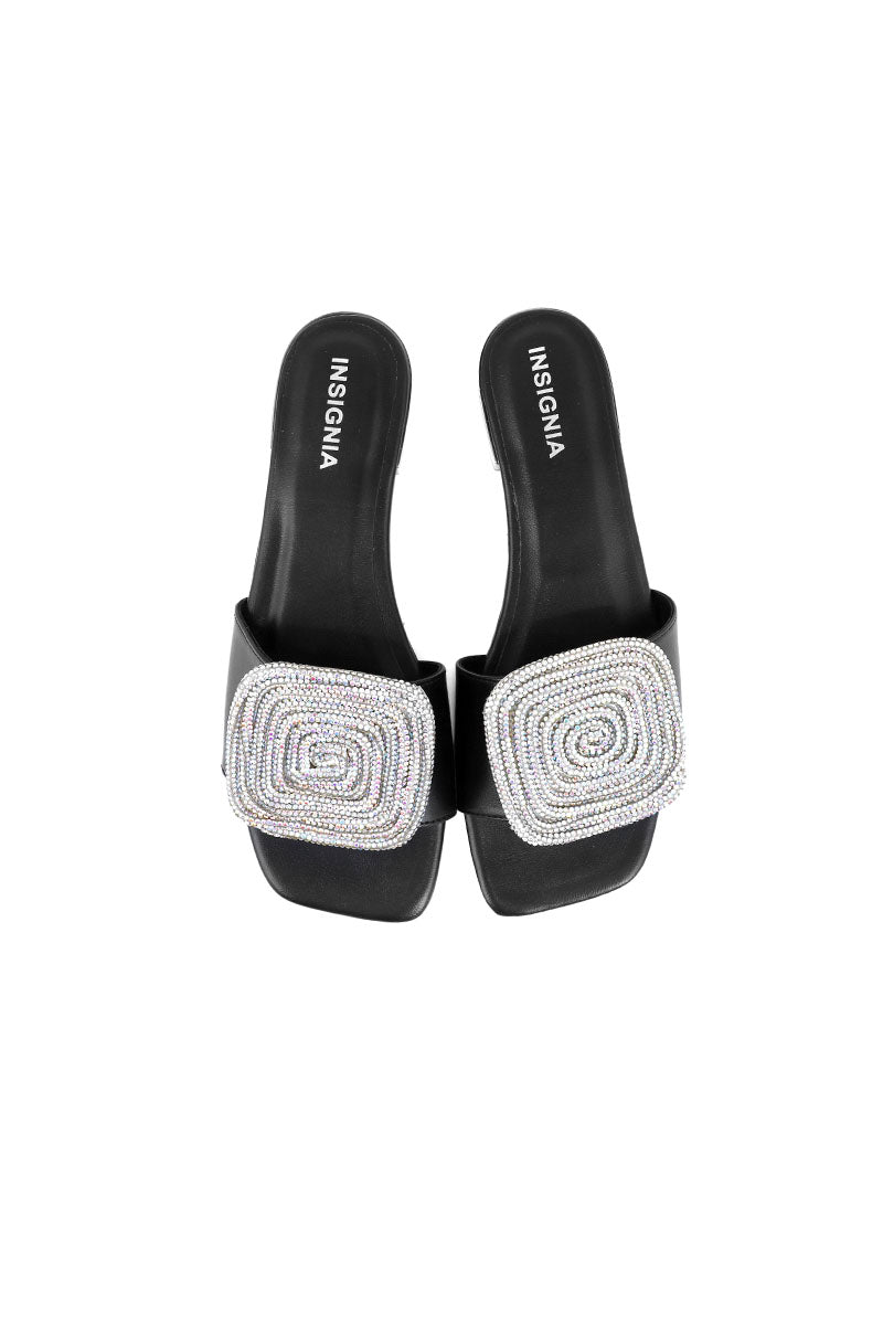 Party Wear Slip On I29264-Black