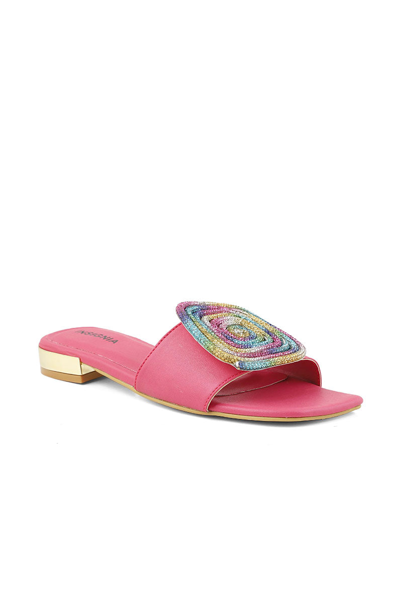 Party Wear Slip On I29264-Skpink