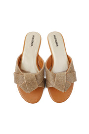 Party Wear Slip On I29267-Golden
