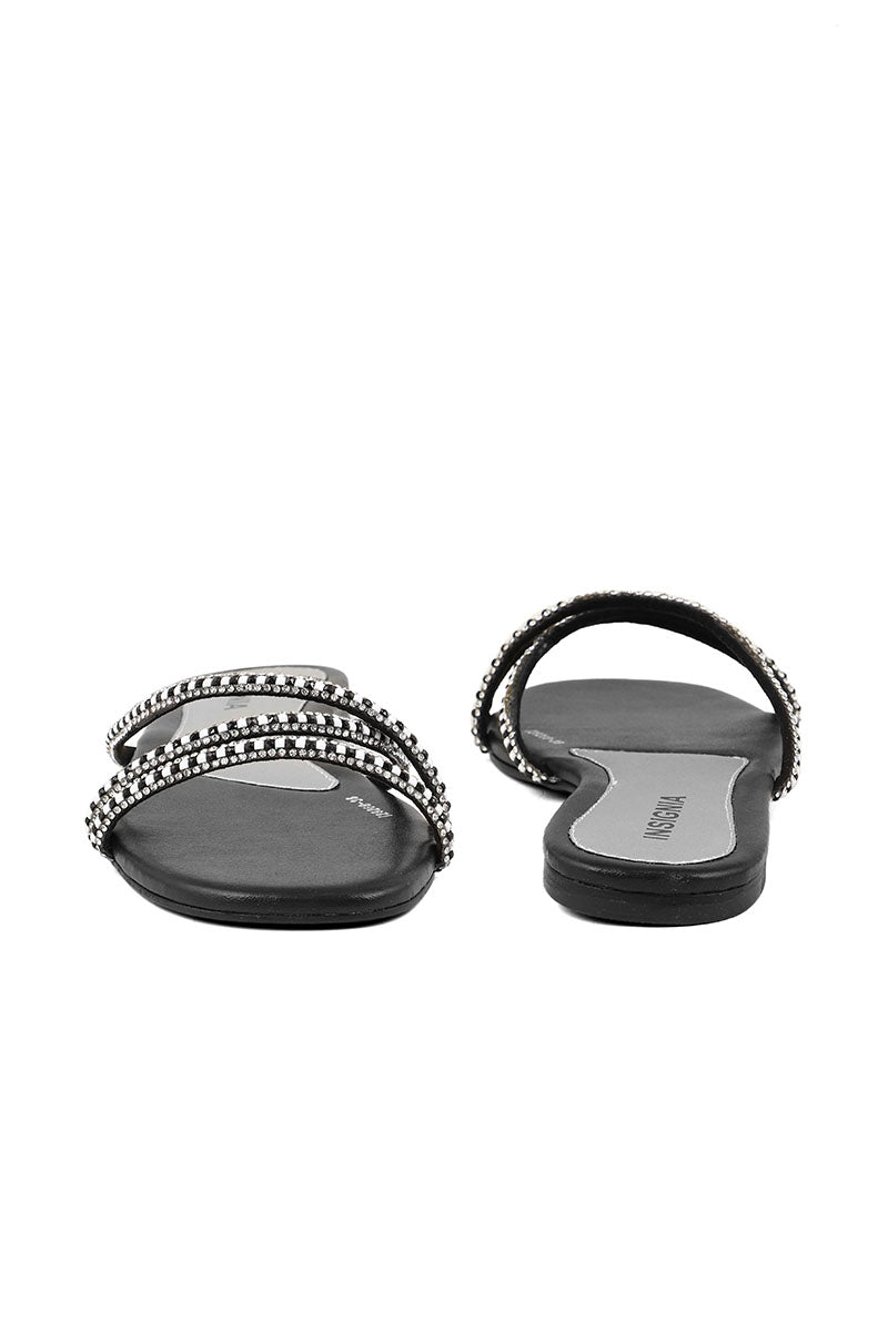 Party Wear Slip On I29268-Black