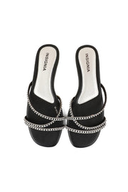 Party Wear Slip On I29268-Black