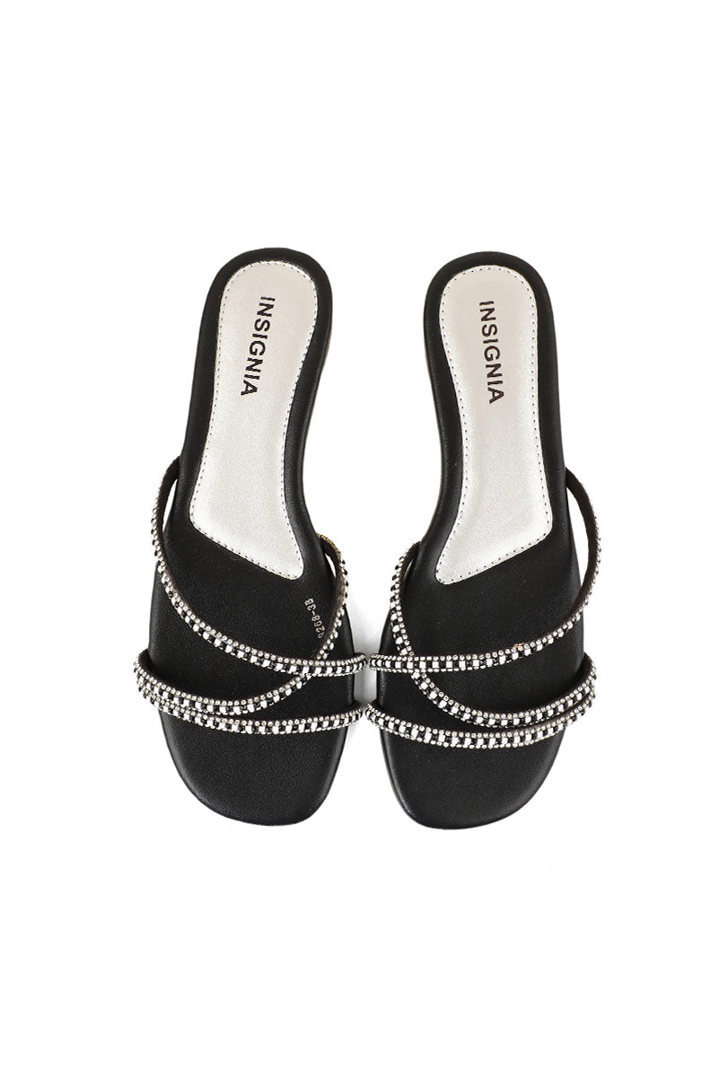 Party Wear Slip On I29268-Black