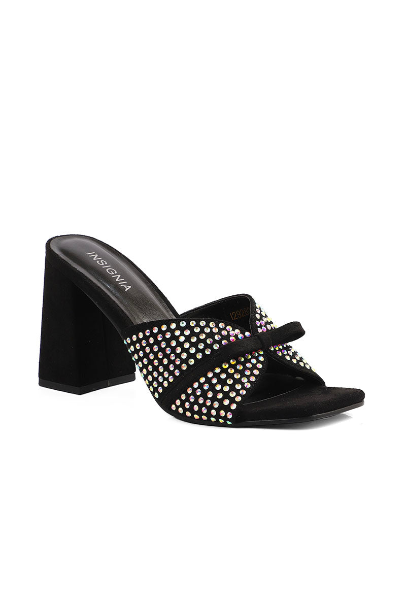 Party Wear Slip On I29280-Black