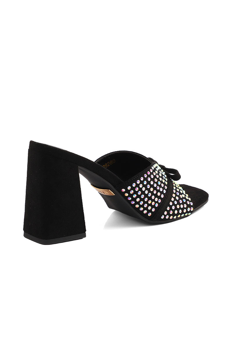 Party Wear Slip On I29280-Black