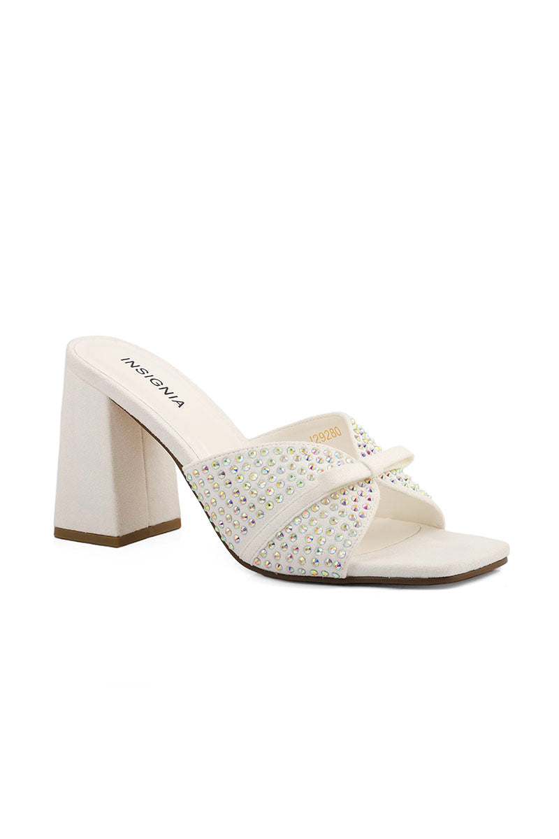 Party Wear Slip On I29280-White