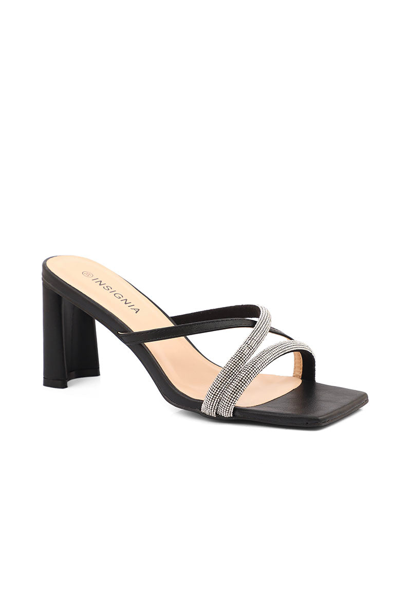 Party Wear Slip On I29282-Black