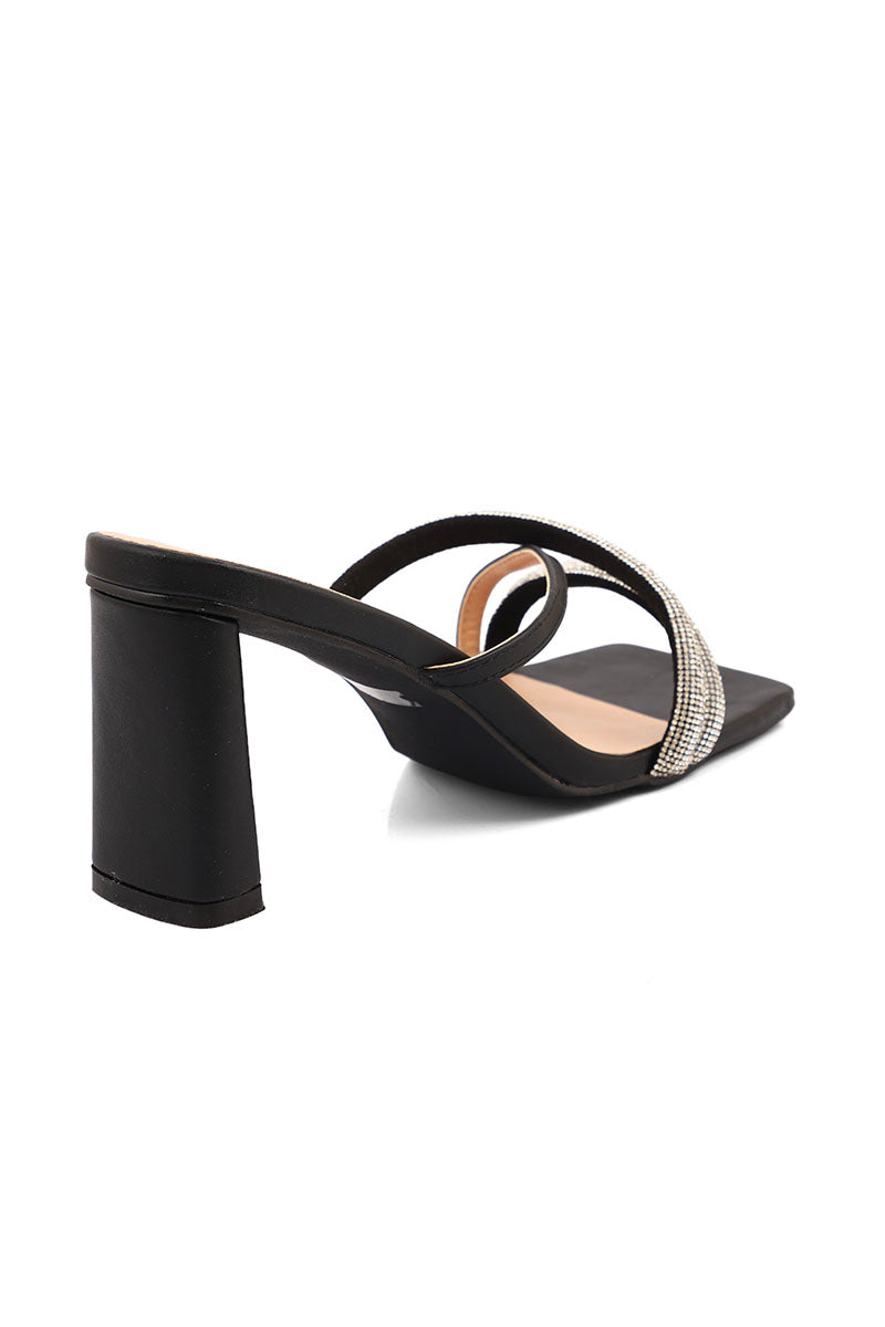 Party Wear Slip On I29282-Black