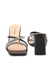 Party Wear Slip On I29282-Black