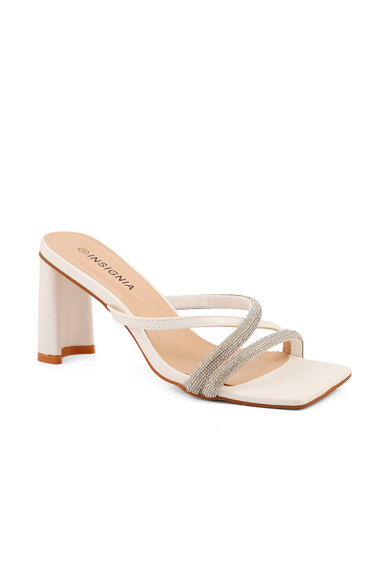 Party Wear Slip On I29282-White