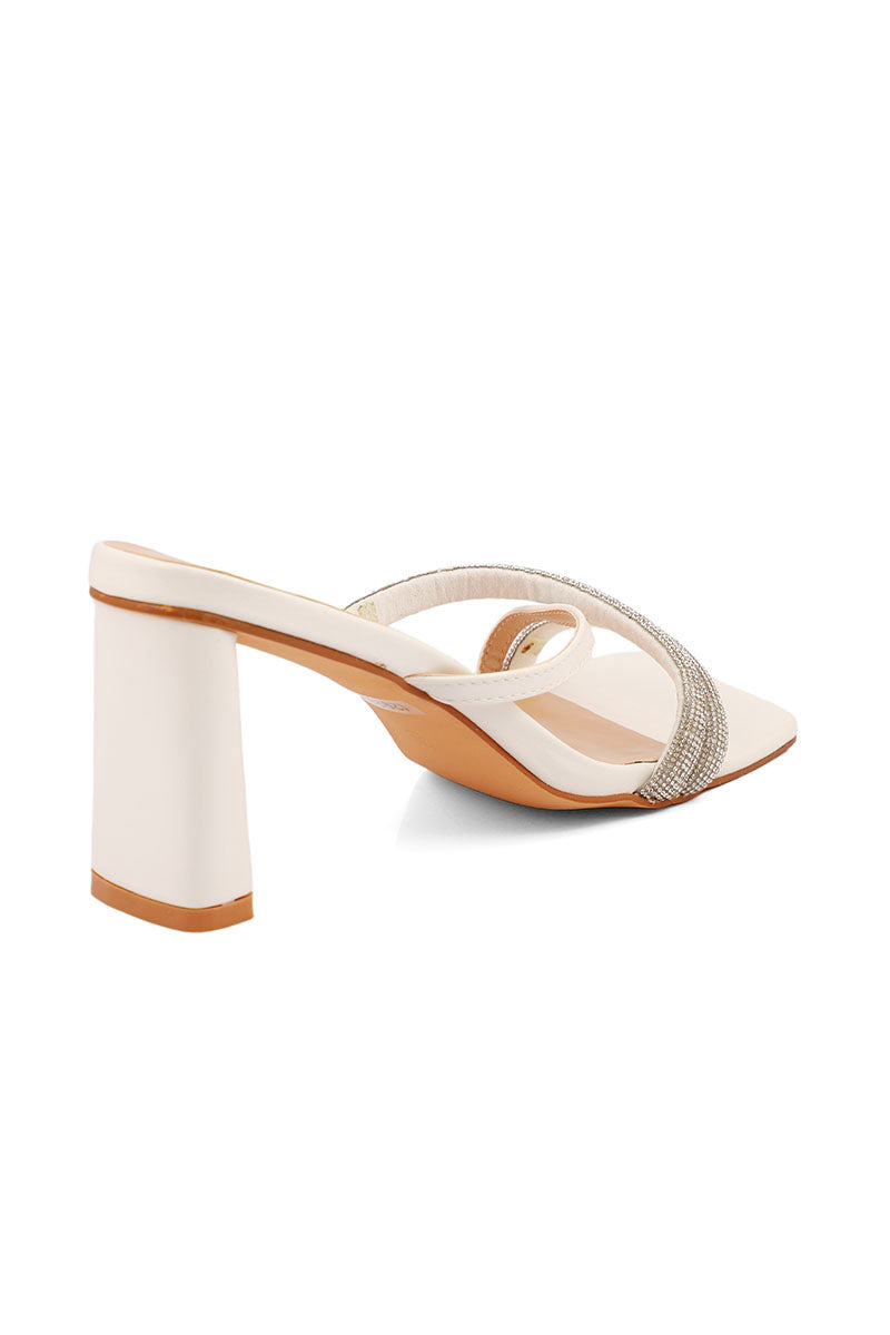 Party Wear Slip On I29282-White