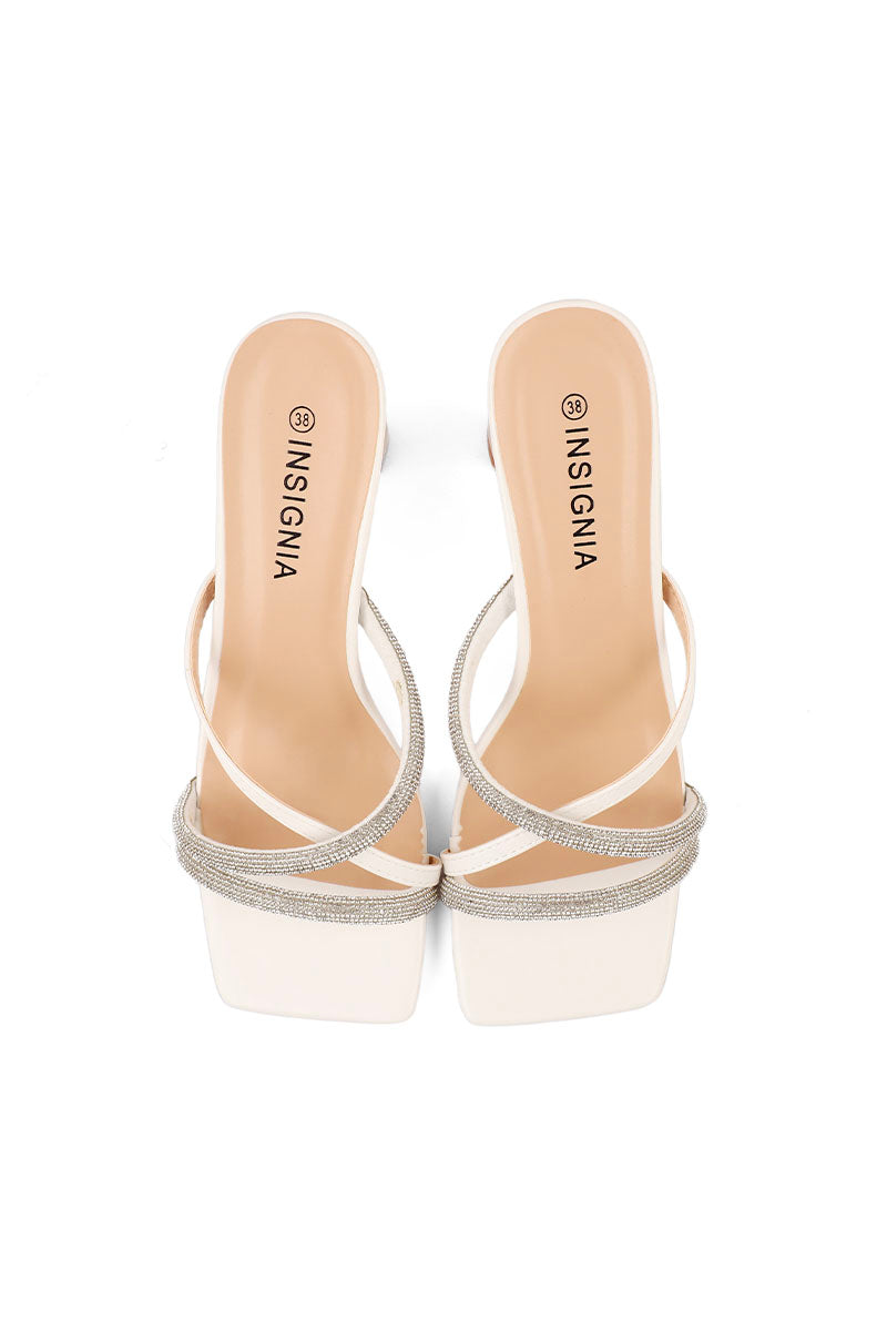 Party Wear Slip On I29282-White