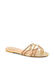 Party Wear Slip On I29285-Golden