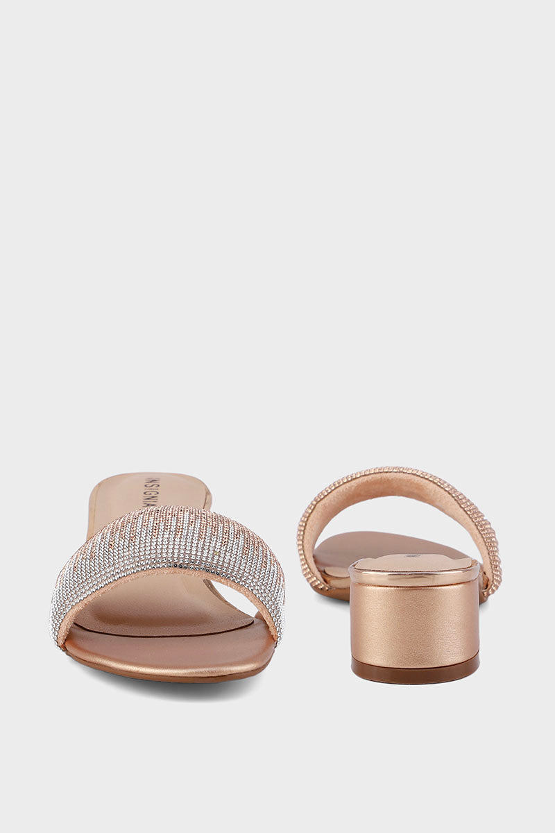Party Wear Slip On I29286-Rose Gold