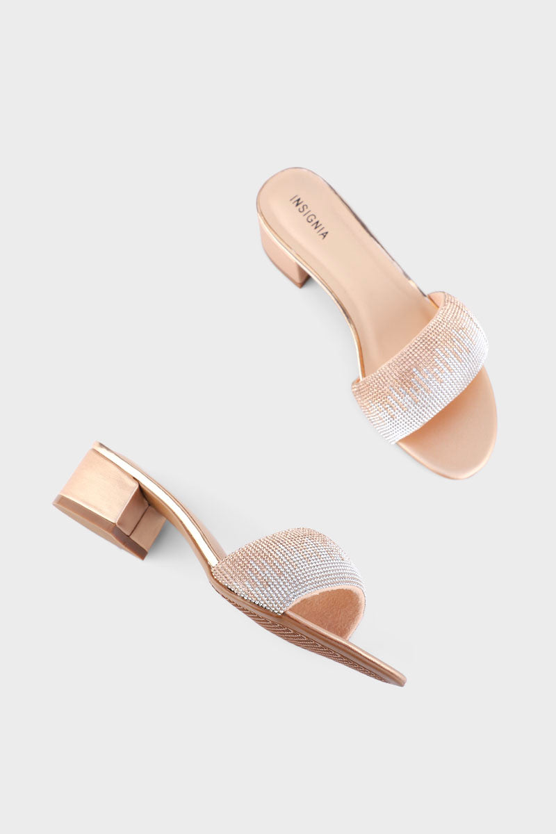 Party Wear Slip On I29286-Rose Gold