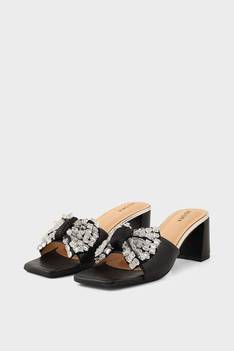 Party Wear Slip On I29287-Black