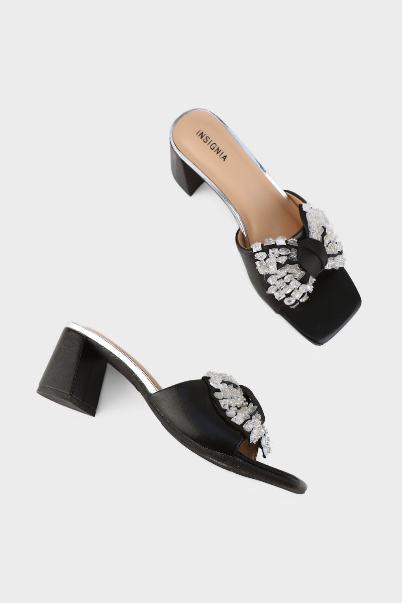 Party Wear Slip On I29287-Black