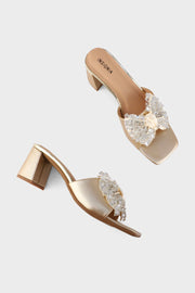 Party Wear Slip On I29287-Dull Gold