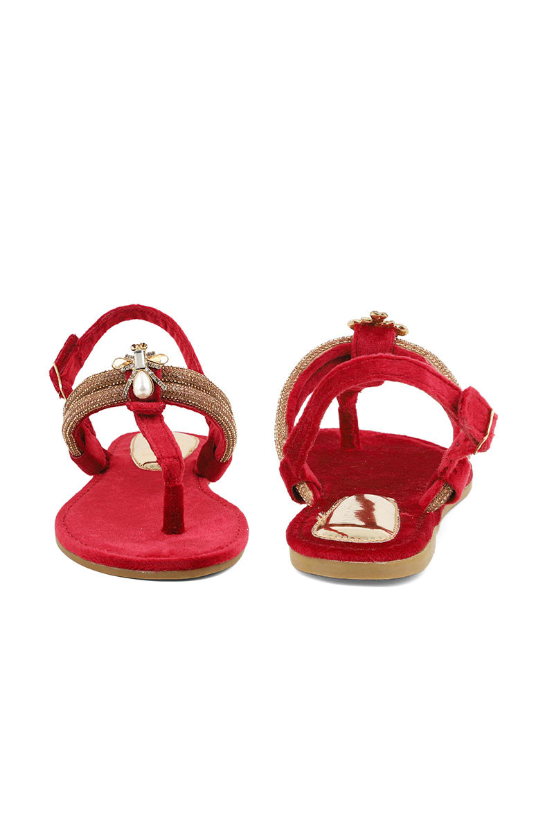 Formal Sandal I32853-Maroon