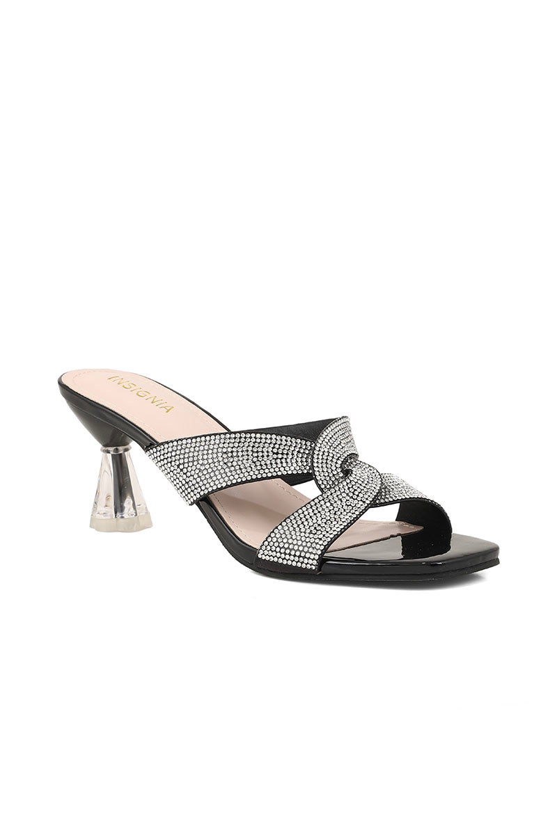 Party Wear Slip On I38547-Black