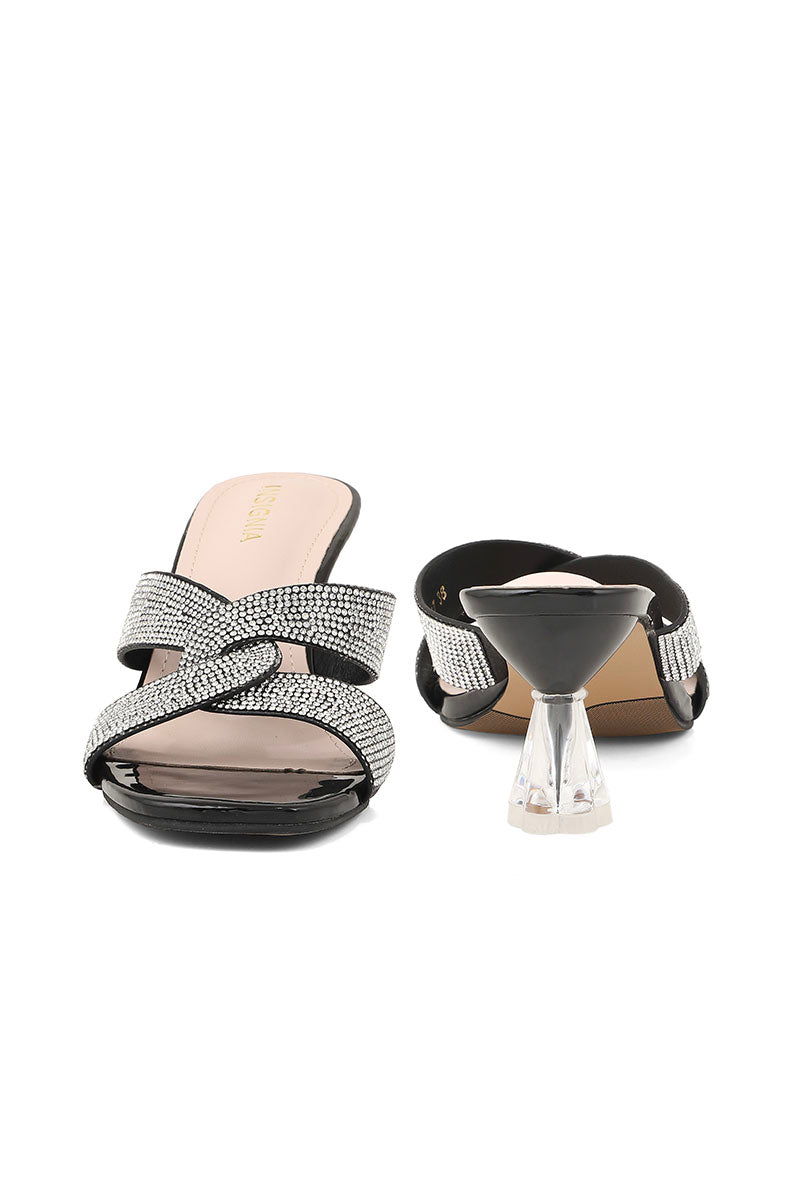 Party Wear Slip On I38547-Black