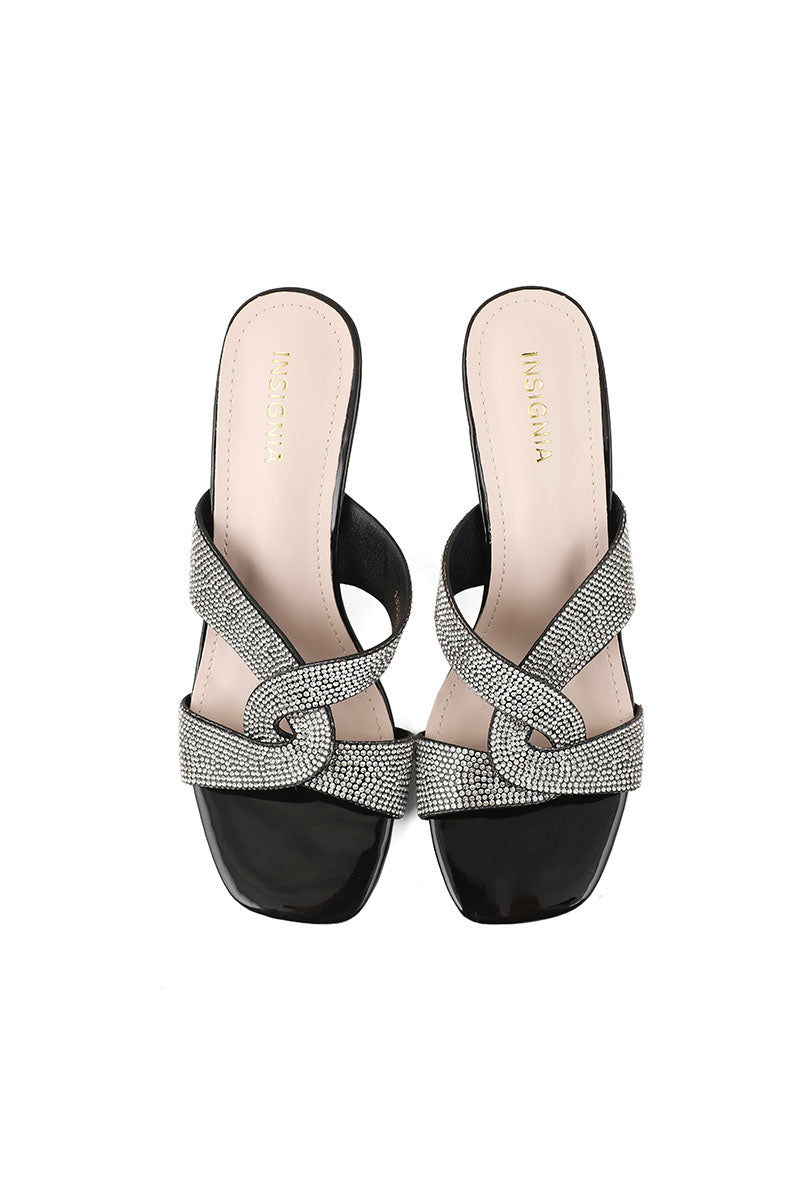 Party Wear Slip On I38547-Black