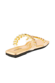 Party Wear Slip On I38566-Peach