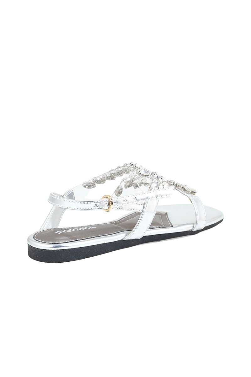 Party Wear Sandal I38567-Silver
