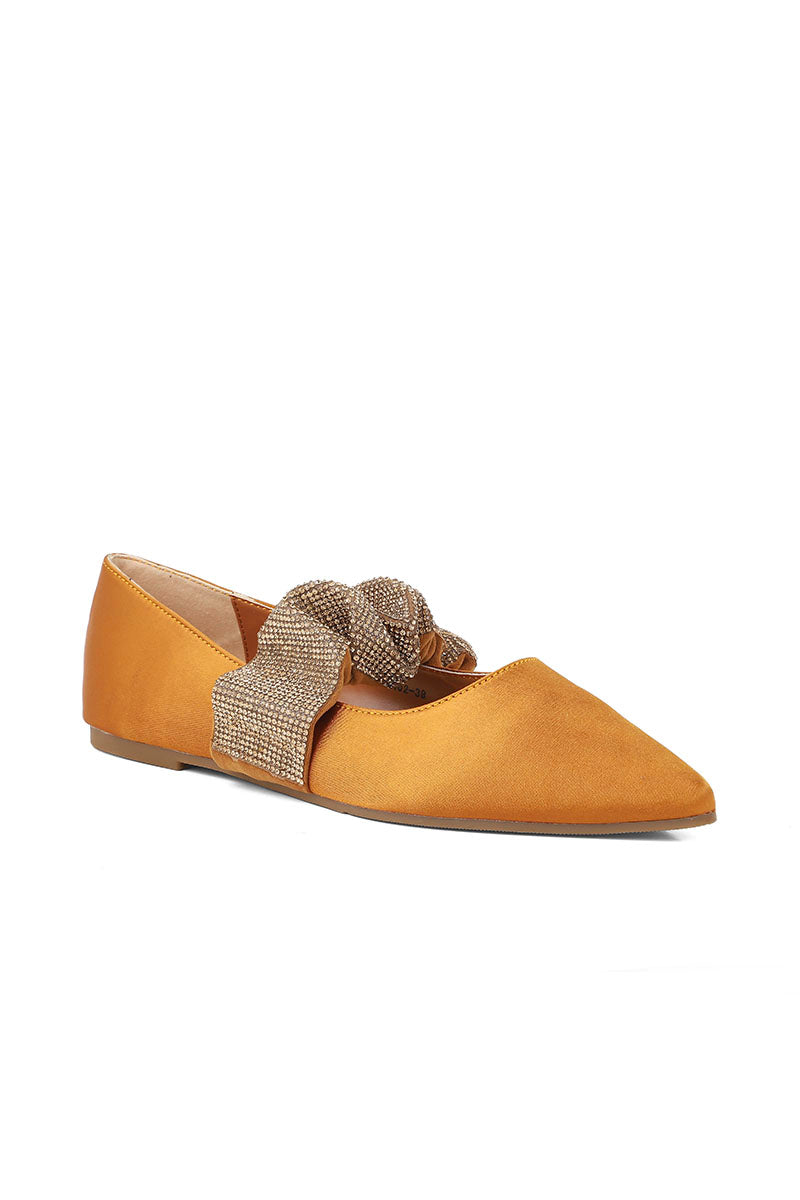 Party Wear Pumps I41402-Camel