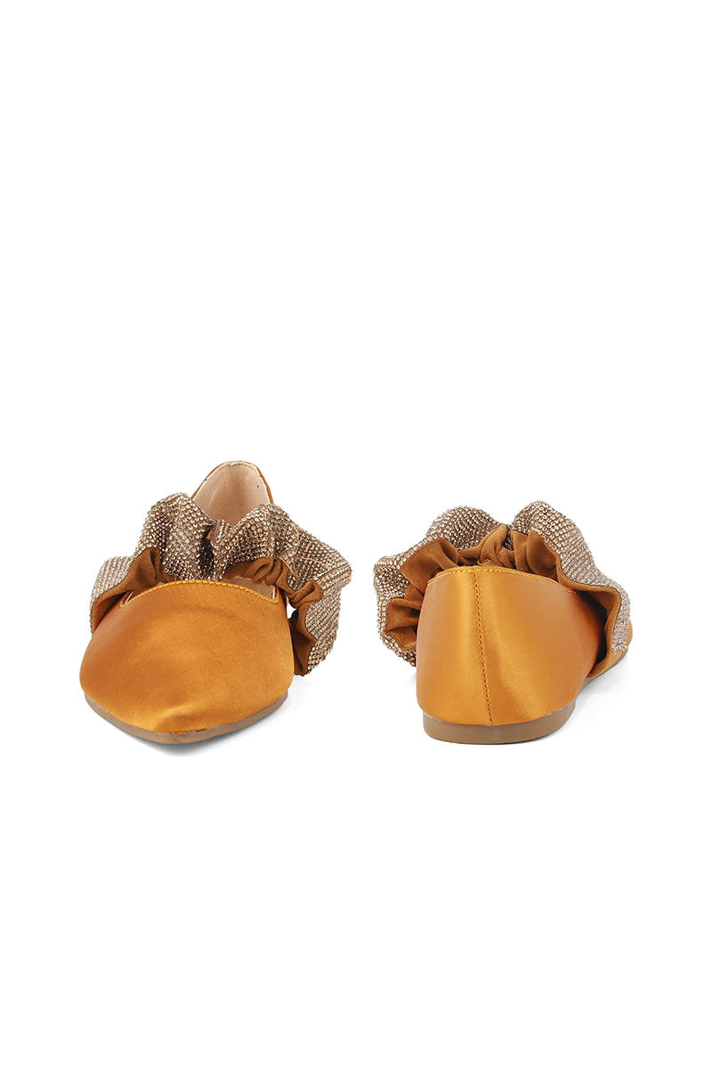 Party Wear Pumps I41402-Camel