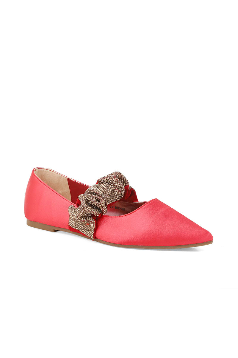 Party Wear Pumps I41402-Red