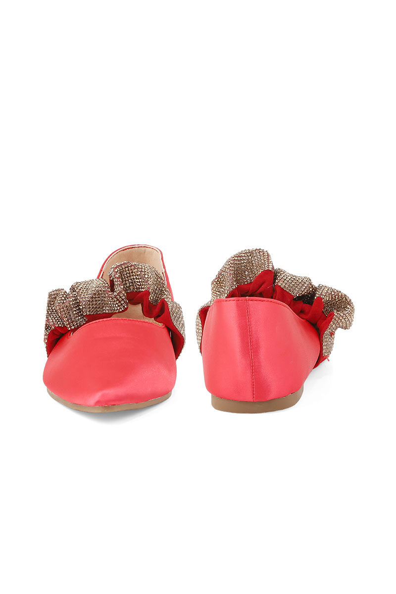 Party Wear Pumps I41402-Red