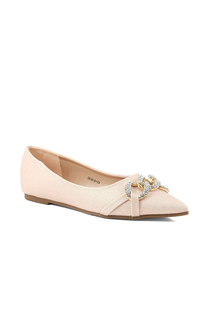 Party Wear Pumps I41412-Peach