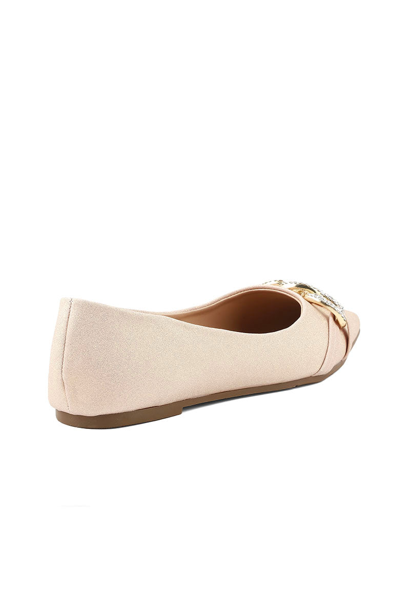 Party Wear Pumps I41412-Peach