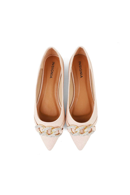 Party Wear Pumps I41412-Peach