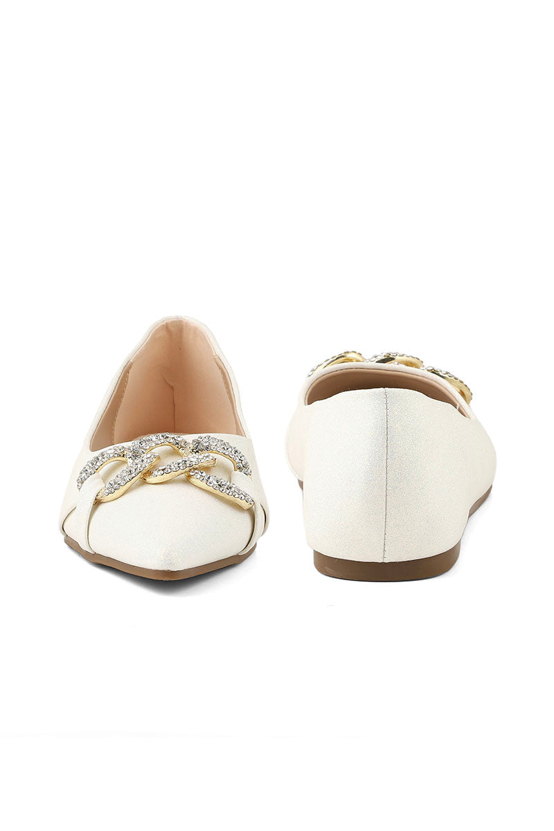 Party Wear Pumps I41412-Silver