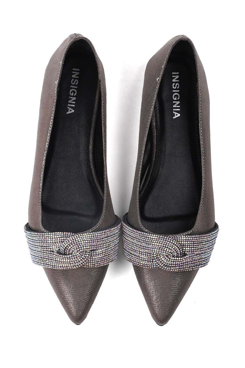 Party Wear Pumps I41414-Black