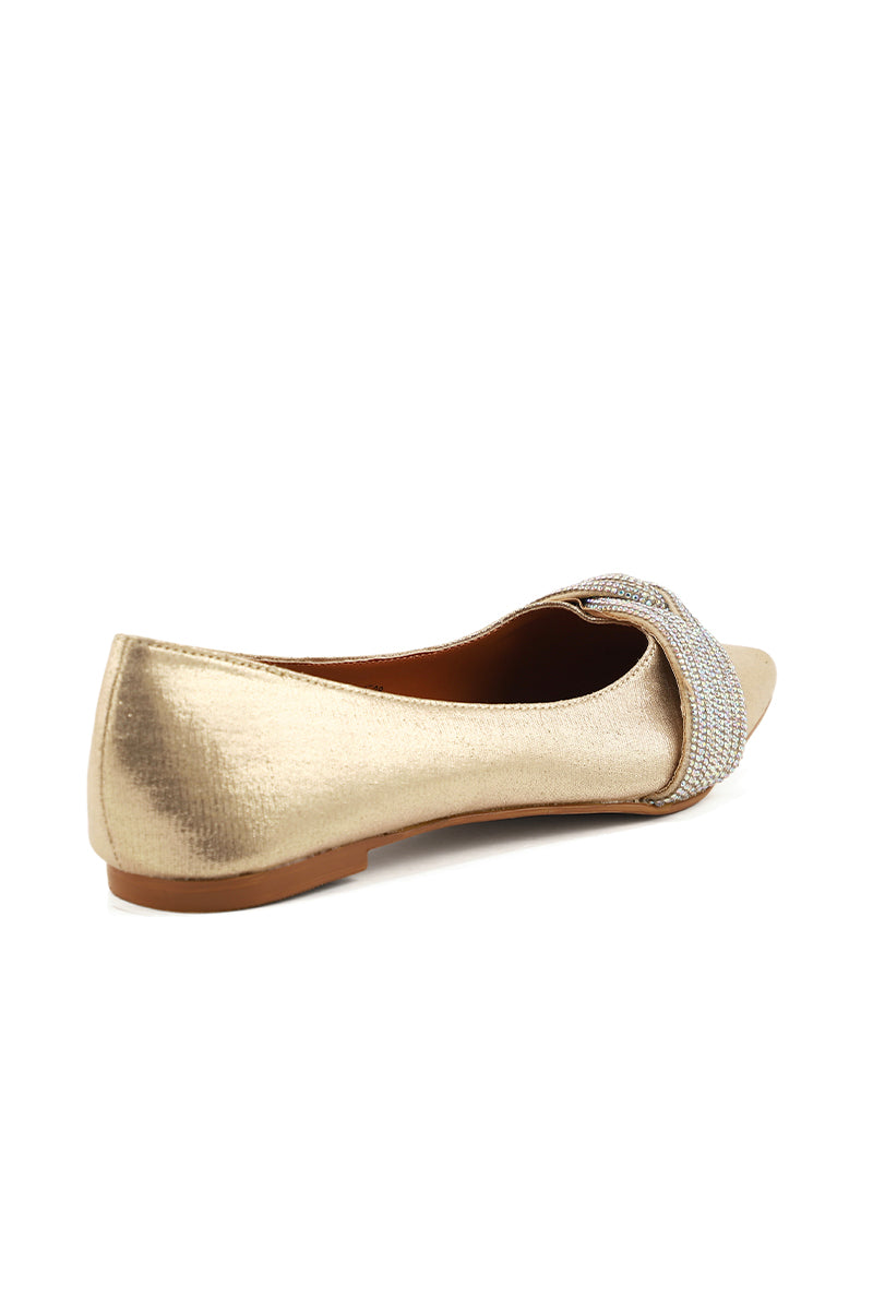 Party Wear Pumps I41414-Golden