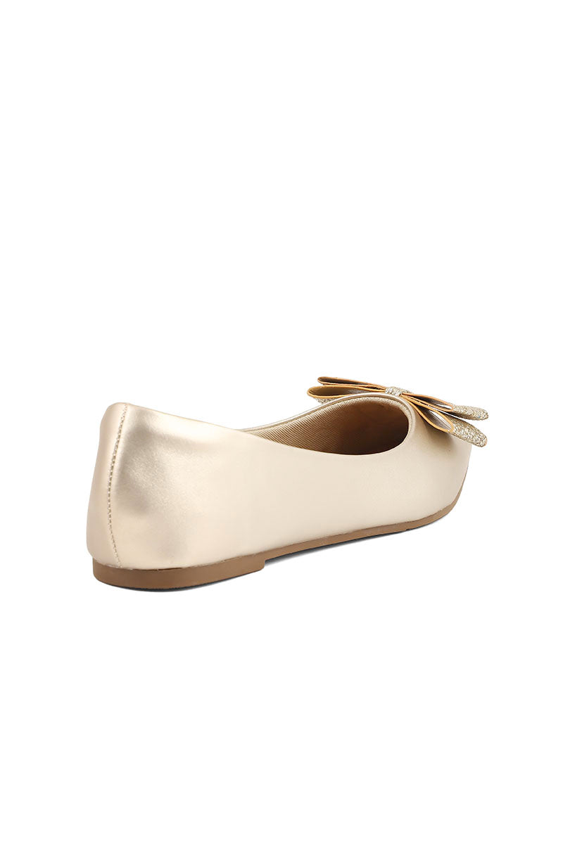 Party Wear Pumps I41420-Golden