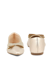 Party Wear Pumps I41420-Golden