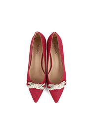 Party Wear Court Shoes I44401-Peach