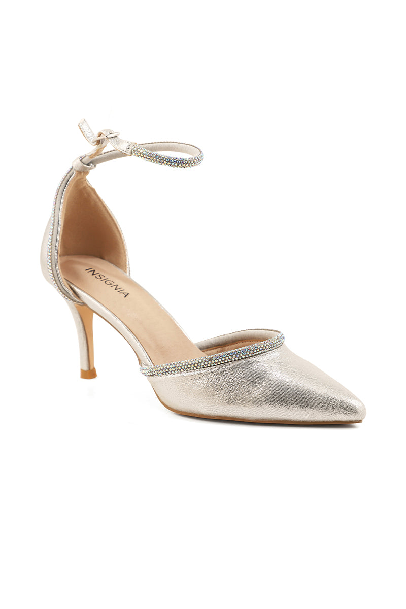 Party Wear Sling Back I44411-Silver